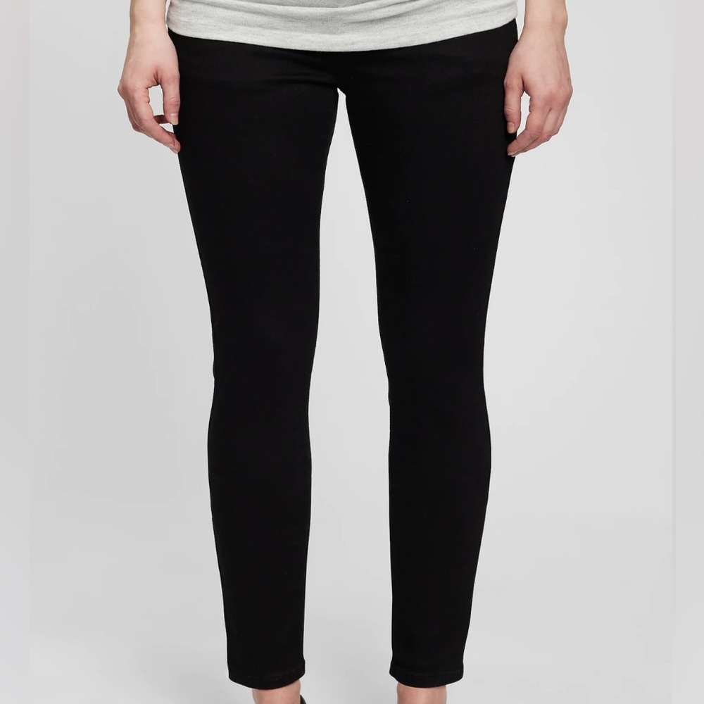 Gap Maternity True Waistband Full Panel True Skinny Jeans with Washwell 28S 6S